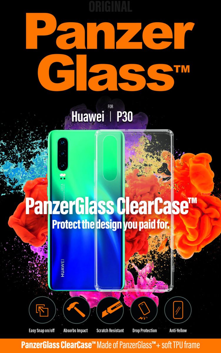 Panzerglass Huawei P30 ClearCase Transparant Hoesje afbeelding 1