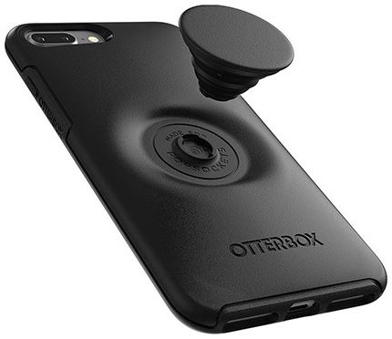 Otter + Pop Symmetry Series iPhone 7 Plus / 8 Plus Hoesje Zwart afbeelding 6