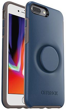 Otter + Pop Symmetry Series iPhone 7 Plus / 8 Plus Hoesje Blauw afbeelding 2