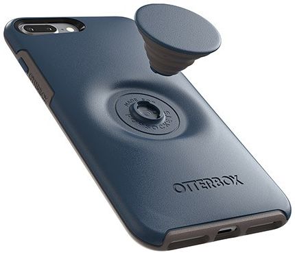 Otter + Pop Symmetry Series iPhone 7 Plus / 8 Plus Hoesje Blauw afbeelding 6