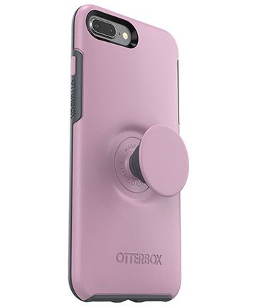 Otter + Pop Symmetry Series iPhone 7 Plus / 8 Plus Hoesje Roze Hoesjes