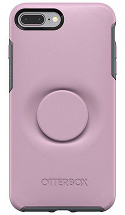 Otter + Pop Symmetry Series iPhone 7 Plus / 8 Plus Hoesje Roze afbeelding 3