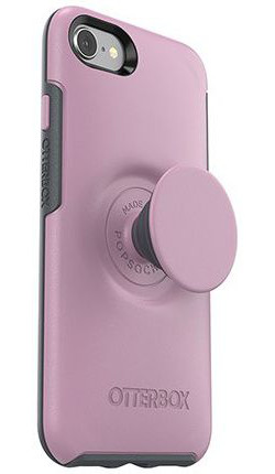 Otter + Pop Symmetry Series iPhone 7/8 Hoesje Roze afbeelding 1