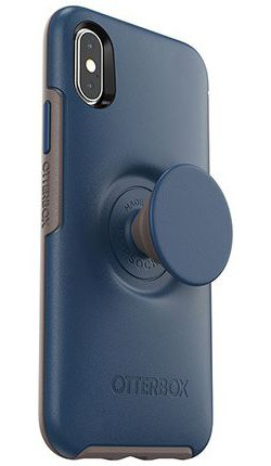 Otter + Pop Symmetry Series Apple iPhone X/XS Hoesje Blauw afbeelding 1