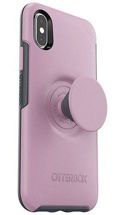 Otter + Pop Symmetry Series Apple iPhone X/XS Hoesje Roze afbeelding 1