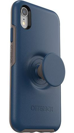 Otter + Pop Symmetry Series Apple iPhone XR Hoesje Blauw afbeelding 1