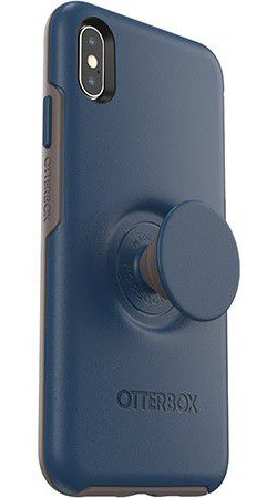 Otter + Pop Symmetry Series Apple iPhone XS Max Hoesje Blauw afbeelding 1