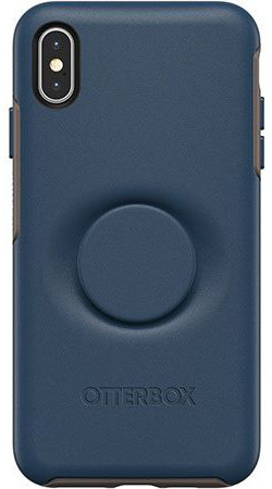 Otter + Pop Symmetry Series Apple iPhone XS Max Hoesje Blauw afbeelding 3