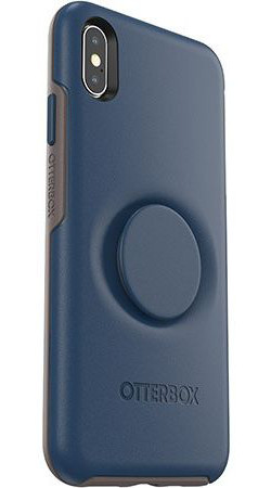 Otter + Pop Symmetry Series Apple iPhone XS Max Hoesje Blauw afbeelding 4