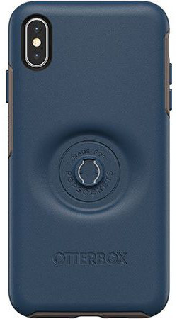 Otter + Pop Symmetry Series Apple iPhone XS Max Hoesje Blauw afbeelding 6