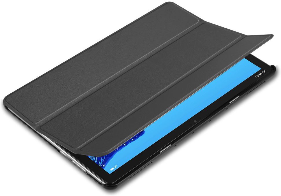 Huawei MediaPad M5 Lite Tri-Fold Book Cover Zwart afbeelding 2