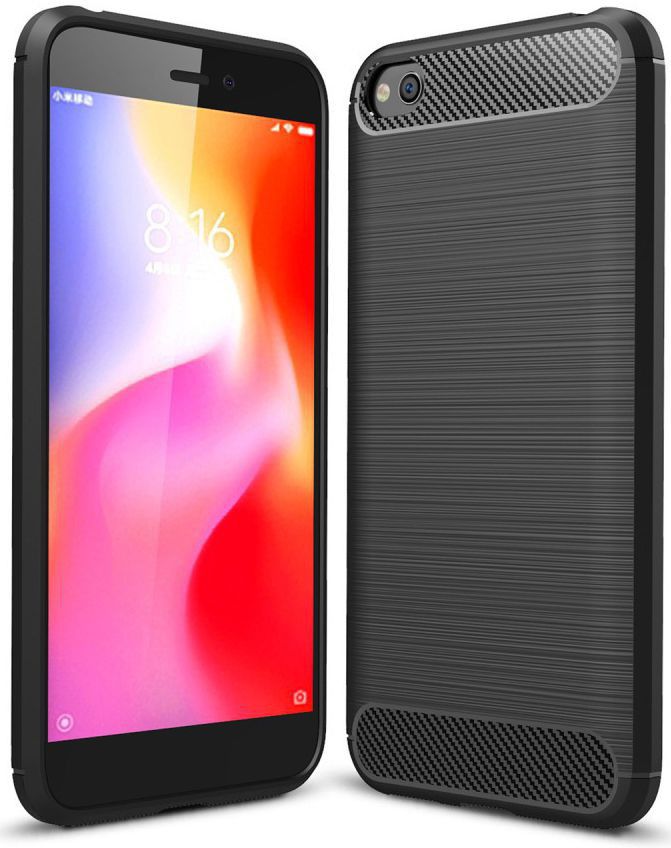 Xiaomi Redmi Go Geborsteld TPU Hoesje Zwart afbeelding 1