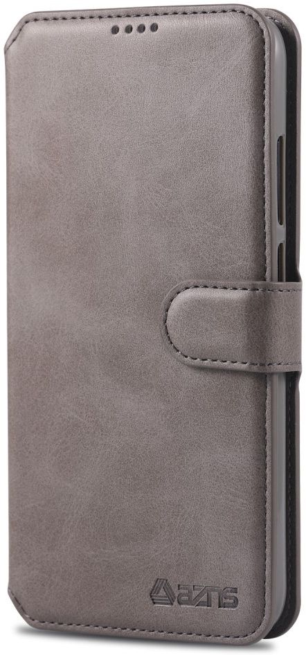AZNS Xiaomi Redmi Note 7 Leren Stand Portemonnee Hoesje Grijs afbeelding 5