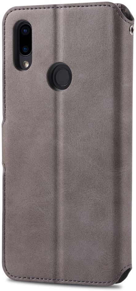 AZNS Xiaomi Redmi Note 7 Leren Stand Portemonnee Hoesje Grijs afbeelding 6