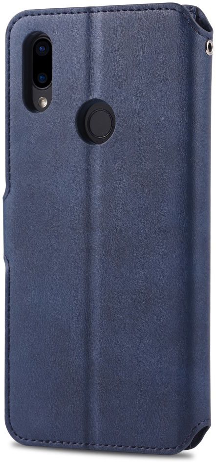 AZNS Xiaomi Redmi Note 7 Leren Stand Portemonnee Hoesje Blauw afbeelding 6