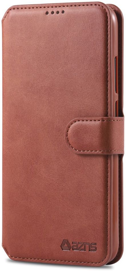 AZNS Xiaomi Redmi Note 7 Leren Stand Portemonnee Hoesje Bruin afbeelding 5