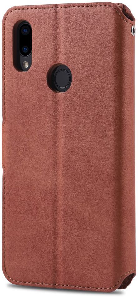 AZNS Xiaomi Redmi Note 7 Leren Stand Portemonnee Hoesje Bruin afbeelding 6