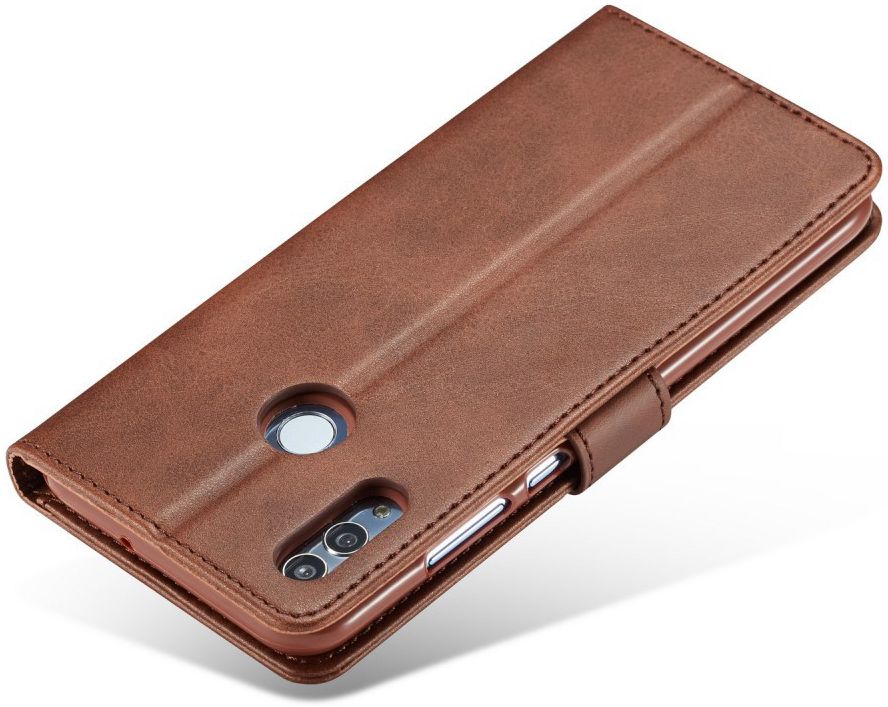 Huawei P Smart (2019) Hoesje Wallet Book Case Kunst Leer Coffee afbeelding 6