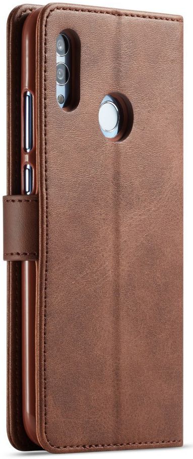Huawei P Smart (2019) Hoesje Wallet Book Case Kunst Leer Coffee afbeelding 7