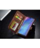 Huawei P30 Pro Book Case Portemonnee Hoesje met Magneetsluiting Coffee