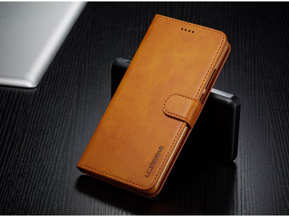 Huawei P30 Pro Book Case Portemonnee Hoesje met Magneetsluiting Bruin afbeelding 4