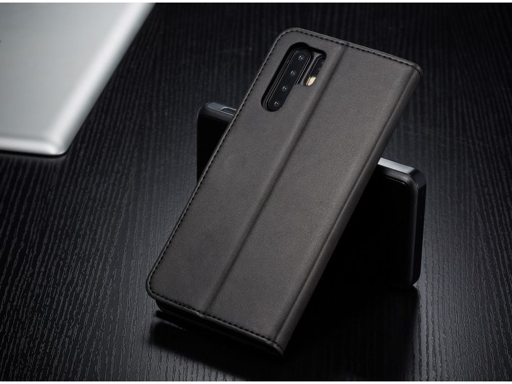 Huawei P30 Pro Book Case Portemonnee Hoesje met Magneetsluiting Zwart afbeelding 6