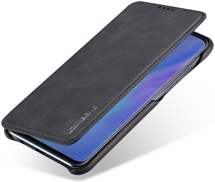 Huawei P30 Lite Portemonnee Bookcase Hoesje met Kaarthouder Zwart afbeelding 1
