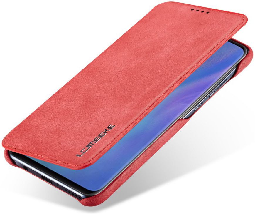 Huawei P30 Lite Portemonnee Bookcase Hoesje met Kaarthouder Rood afbeelding 1