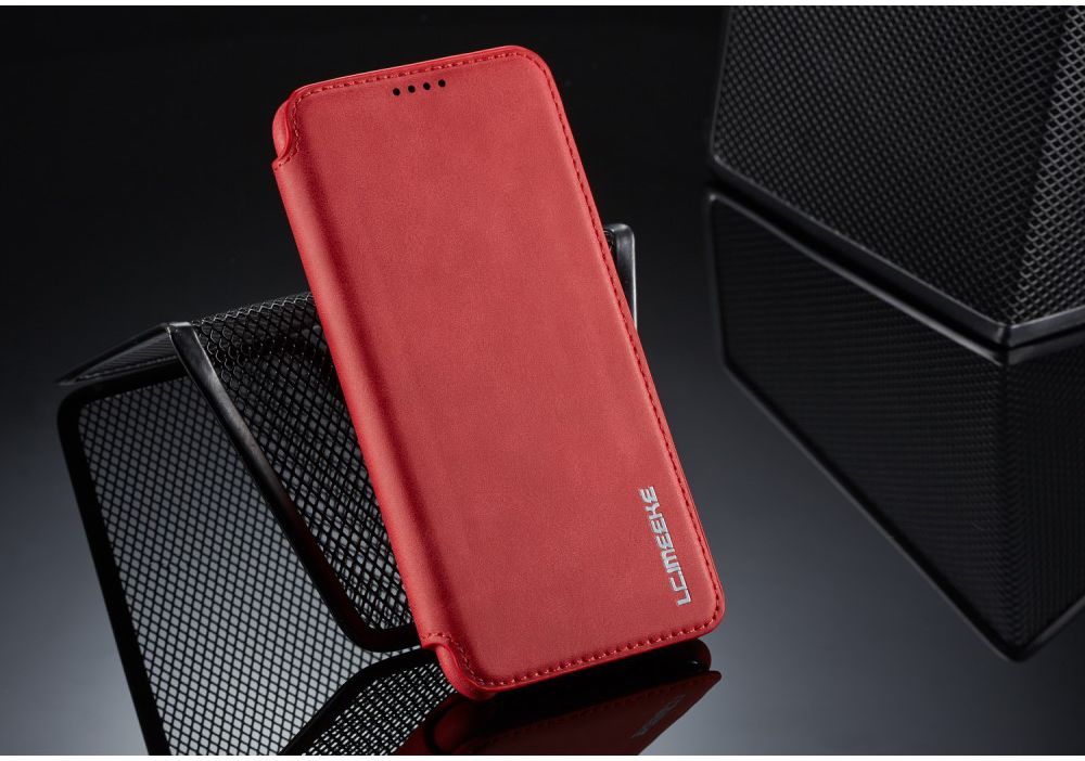 Huawei P30 Lite Portemonnee Bookcase Hoesje met Kaarthouder Rood afbeelding 11