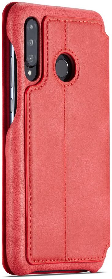 Huawei P30 Lite Portemonnee Bookcase Hoesje met Kaarthouder Rood afbeelding 4