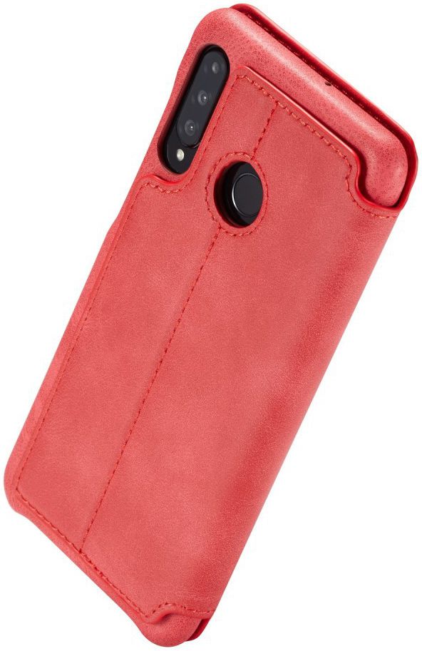 Huawei P30 Lite Portemonnee Bookcase Hoesje met Kaarthouder Rood afbeelding 9