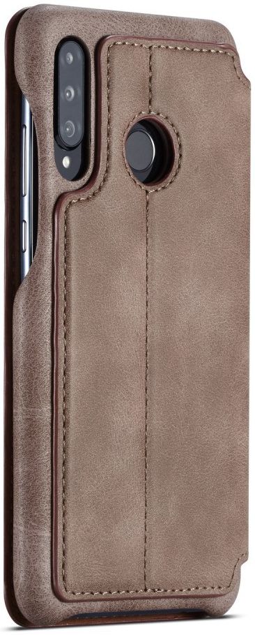 Huawei P30 Lite Portemonnee Bookcase Hoesje met Kaarthouder Coffee afbeelding 4