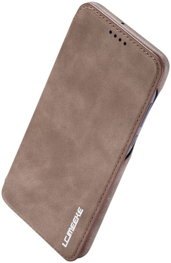 Huawei P30 Lite Portemonnee Bookcase Hoesje met Kaarthouder Coffee afbeelding 9