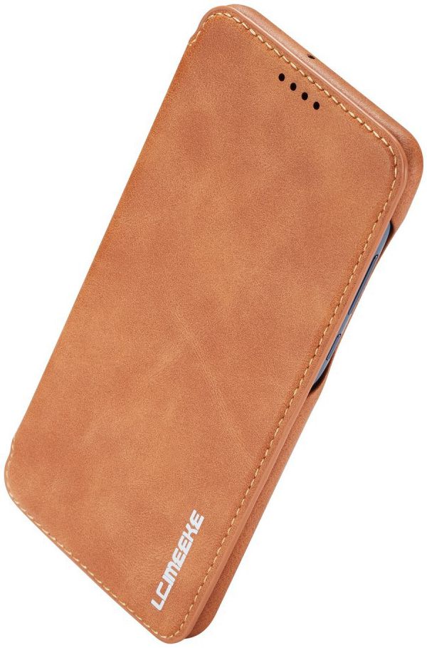 Huawei P30 Lite Portemonnee Bookcase Hoesje met Kaarthouder Bruin afbeelding 12