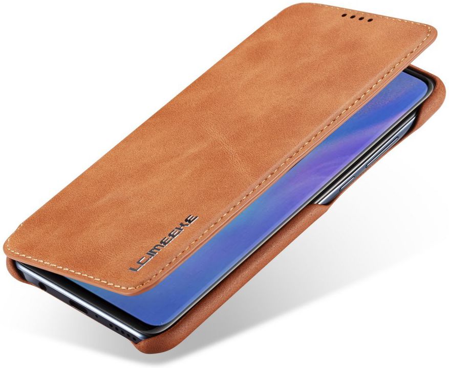 Huawei P30 Lite Portemonnee Bookcase Hoesje met Kaarthouder Bruin afbeelding 1