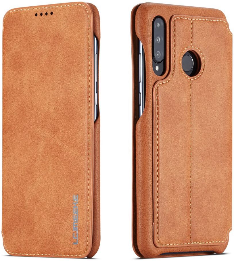 Huawei P30 Lite Portemonnee Bookcase Hoesje met Kaarthouder Bruin afbeelding 5