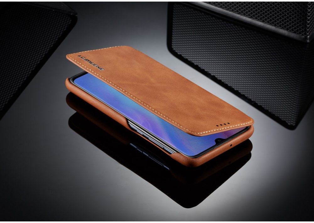 Huawei P30 Lite Portemonnee Bookcase Hoesje met Kaarthouder Bruin afbeelding 10