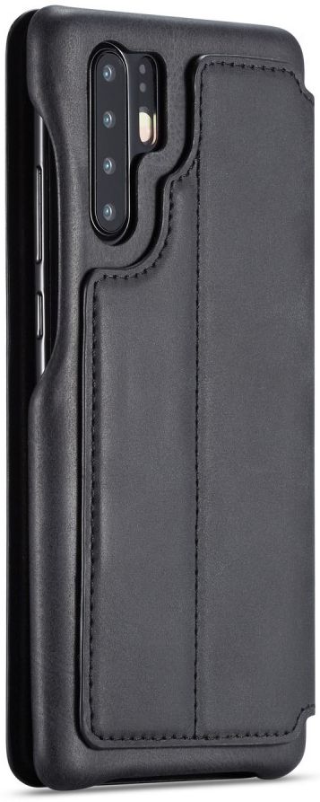 Huawei P30 Pro Retro Portemonnee Bookcase Hoesje Zwart afbeelding 7