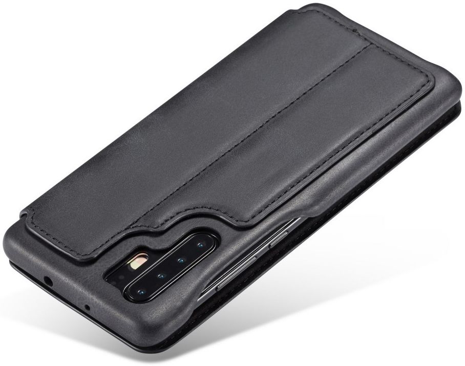 Huawei P30 Pro Retro Portemonnee Bookcase Hoesje Zwart afbeelding 5