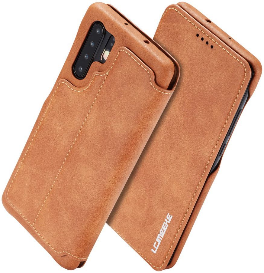 Huawei P30 Pro Retro Portemonnee Bookcase Hoesje Bruin afbeelding 6