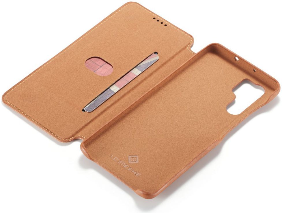 Huawei P30 Pro Retro Portemonnee Bookcase Hoesje Bruin afbeelding 2