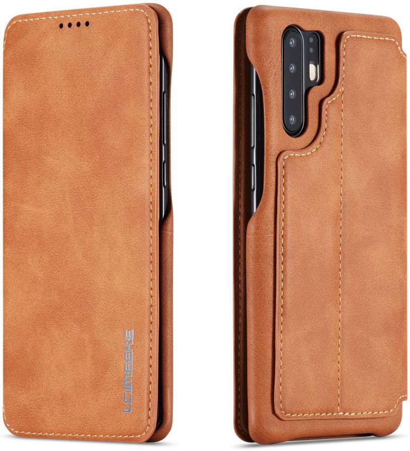 Huawei P30 Pro Retro Portemonnee Bookcase Hoesje Bruin afbeelding 9