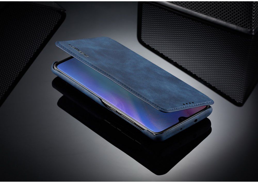 Huawei P30 Pro Retro Portemonnee Bookcase Hoesje Blauw afbeelding 10