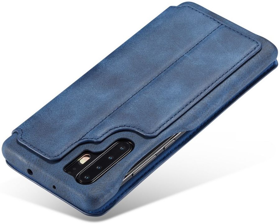 Huawei P30 Pro Retro Portemonnee Bookcase Hoesje Blauw afbeelding 5
