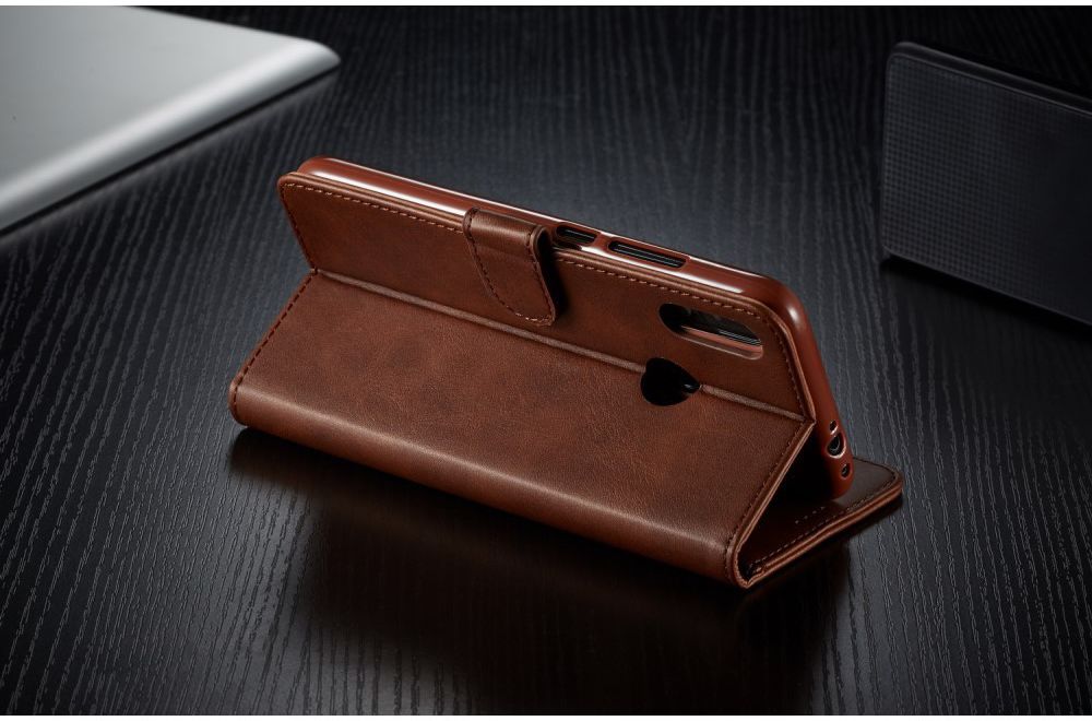 Xiaomi Redmi Note 7 Portemonnee Flip Hoesje met Magneet Sluiting Bruin afbeelding 11
