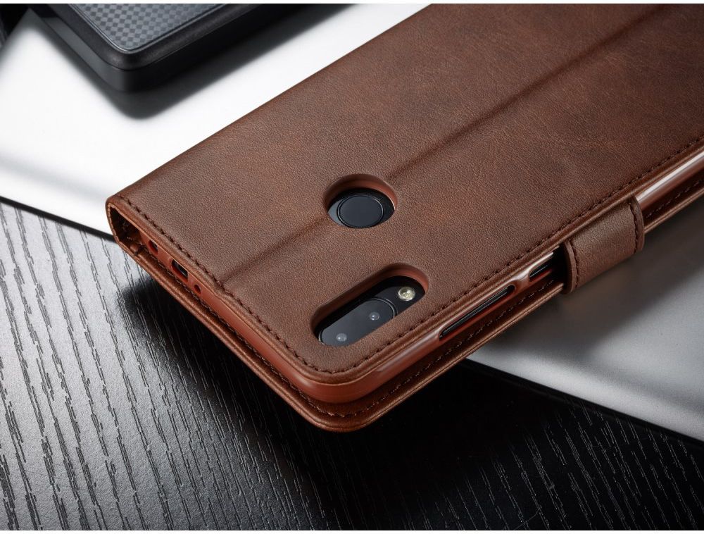 Xiaomi Redmi Note 7 Portemonnee Flip Hoesje met Magneet Sluiting Bruin afbeelding 13