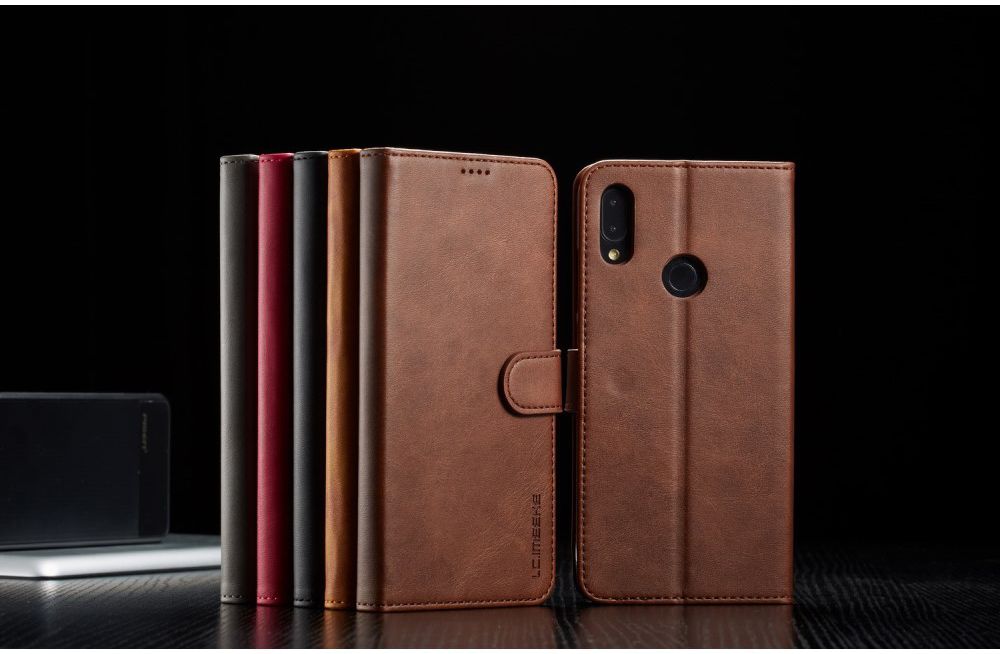 Xiaomi Redmi Note 7 Portemonnee Flip Hoesje met Magneet Sluiting Bruin afbeelding 15
