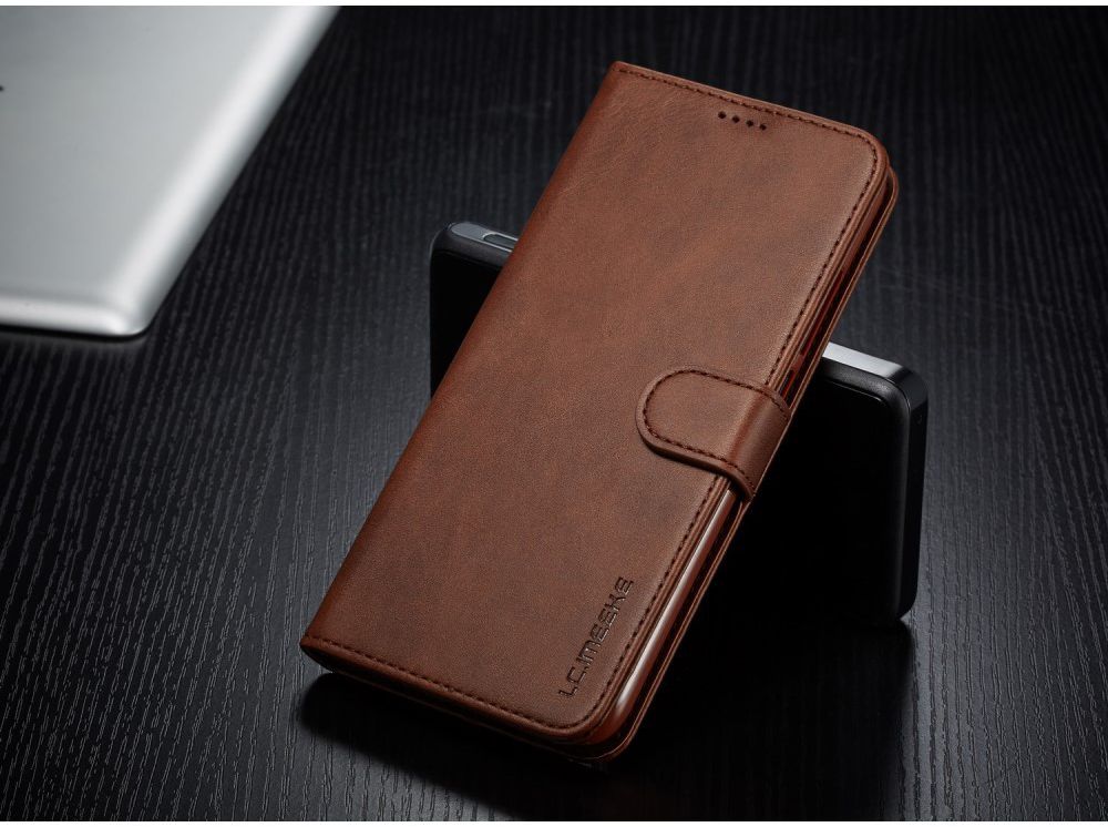 Xiaomi Redmi Note 7 Portemonnee Flip Hoesje met Magneet Sluiting Bruin afbeelding 7