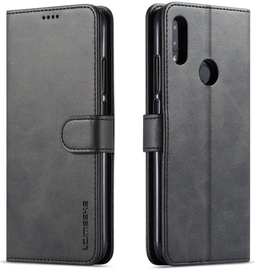 Xiaomi Redmi Note 7 Portemonnee Hoesje met Magneet Sluiting Zwart afbeelding 2