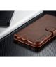 Huawei P30 Lite Portemonnee Bookcase Hoesje Magneet Sluiting Coffee